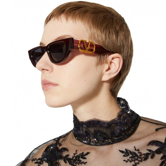NEW Valentino Garavani Sunglasses V-DUE Cat eye eyewear VLS-103D